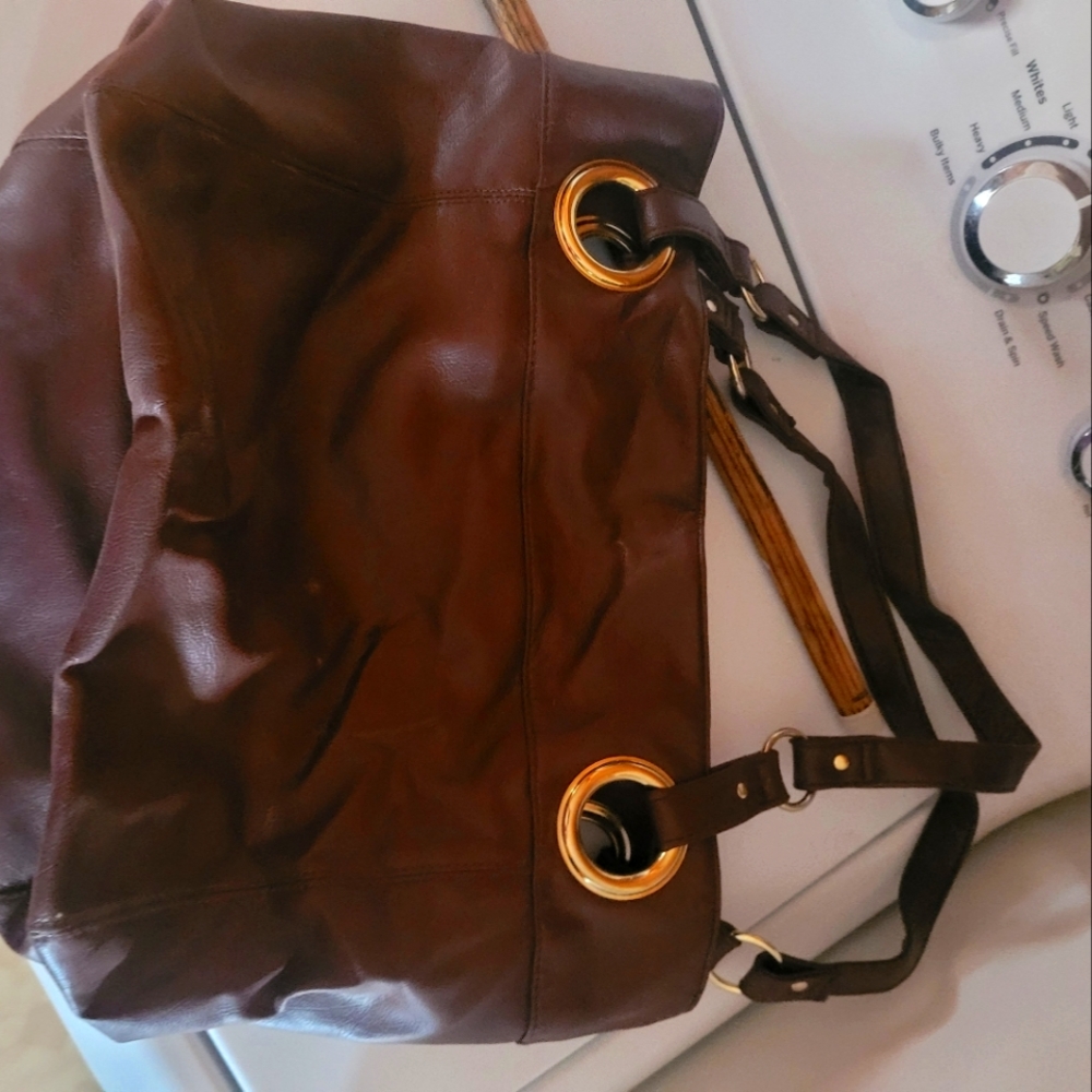 Brown hobo bag